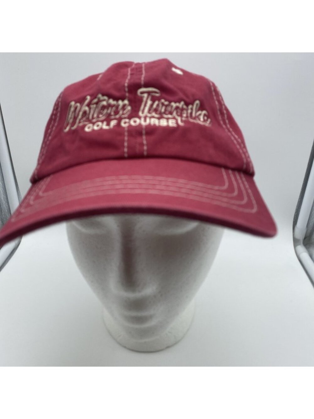 Western Turnpike Golf Course Maroon Strapback Hat Town Talk Golf Cap